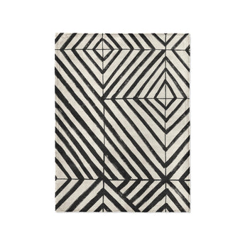 Ludwig Black & Ivory in Small (30" x 40") Size