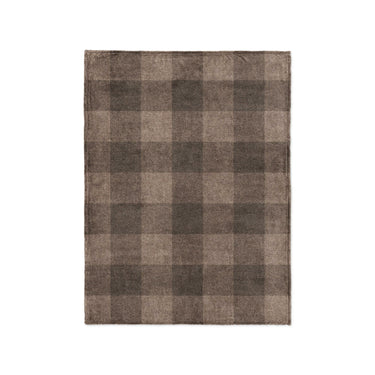 Buffalo Plaid Dark Cedar Brown in Small (30" x 40") Size