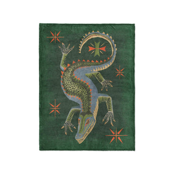 Hungry Alligator Green in Small (30" x 40") Size