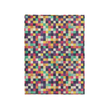 Pixel Mosaic Multicolor Midtone in Small (30" x 40") Size