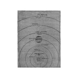 Solar System Grey & Black in Small (30" x 40") Size