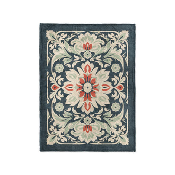 Eugina Seafoam & Navy in Small (30" x 40") Size