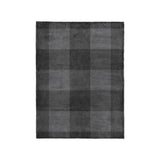 Buffalo Plaid Charcoal Black in Small (30" x 40") Size