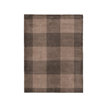 Buffalo Plaid Dark Cedar Brown in Small (30" x 40") Size