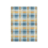 Monroe Plaid Blue & Yellow in Small (30" x 40") Size