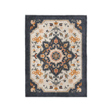 Louanne Navy & Orange in Small (30" x 40") Size