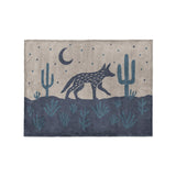 Desert Coyote Midnight & Dusty Blue in Small (30" x 40") Size