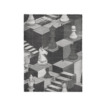 Harmon Surreal Chess BW in Small (30" x 40") Size