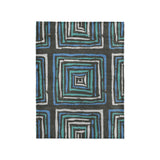 Diego Black & Blue in Small (30" x 40") Size