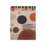 Charl Orange & Taupe in Small (30" x 40") Size