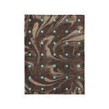 Acid Burn Brown & Carolina Blue in Small (30" x 40") Size