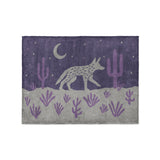 Desert Coyote Eggplant & Dusty Purple in Small (30" x 40") Size
