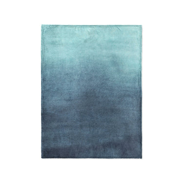 Kieran Watercolor Teal Ombre in Small (30" x 40") Size