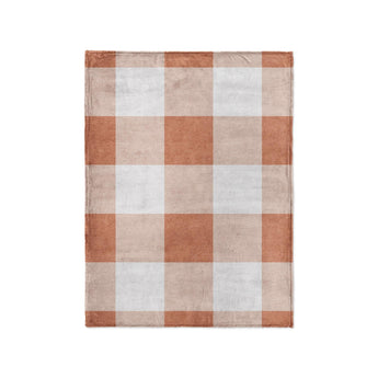 Buffalo Plaid Light Terracotta in Small (30" x 40") Size