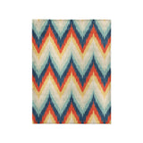 Firekaat Blue & Orange in Small (30" x 40") Size