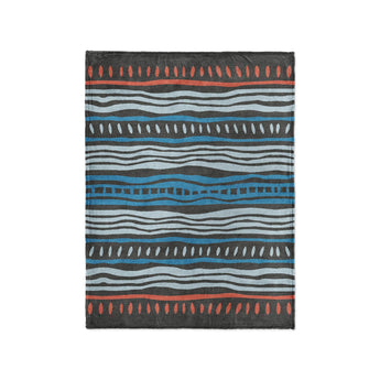 Delsin Blue & Black in Small (30" x 40") Size