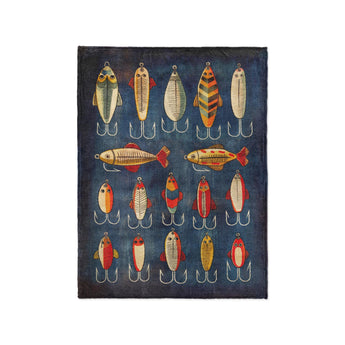 Fishing Lures in Small (30" x 40") Size