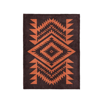 Reyno Orange & Maroon in Small (30" x 40") Size