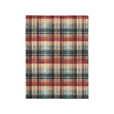 Monaghan Plaid Blue & Red in Small (30" x 40") Size