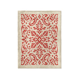 Floranna Ivory & Red in Small (30" x 40") Size