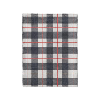 Wallace Plaid Navy & Red in Small (30" x 40") Size