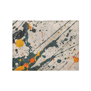 Jason Dark Teal & Orange in Small (30" x 40") Size