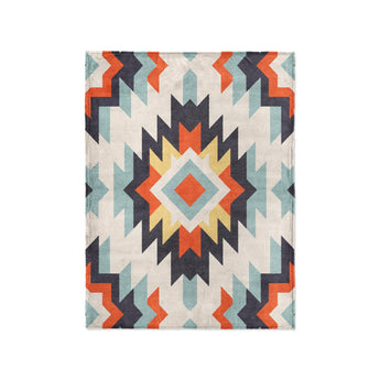 Dakota Blue & Orange in Small (30" x 40") Size