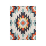 Dakota Blue & Orange in Small (30" x 40") Size