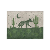Desert Coyote Forest & Moss Green in Small (30" x 40") Size