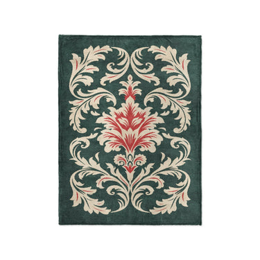 Aubrey Forest Green & Red in Small (30" x 40") Size