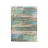 Jörgan Teal & Taupe in Small (30" x 40") Size