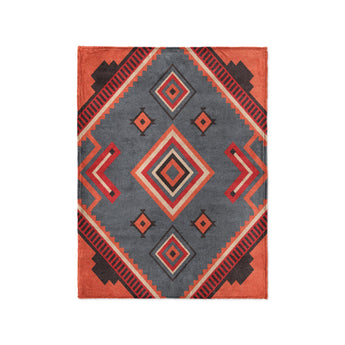 Mehdi Blue & Orange in Small (30" x 40") Size