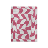 Twyla Checkered Fuchsia in Small (30" x 40") Size
