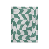 Twyla Checkered Aquamarine in Small (30" x 40") Size