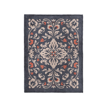 Annette Navy & Orange in Small (30" x 40") Size