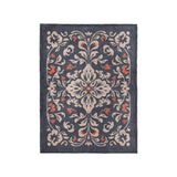 Annette Navy & Orange in Small (30" x 40") Size