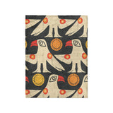 Tribal Birds Black in Small (30" x 40") Size