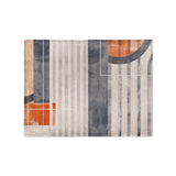 Gordian Navy & Orange in Small (30" x 40") Size