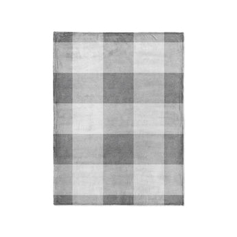 Buffalo Plaid Light Grey in Small (30" x 40") Size