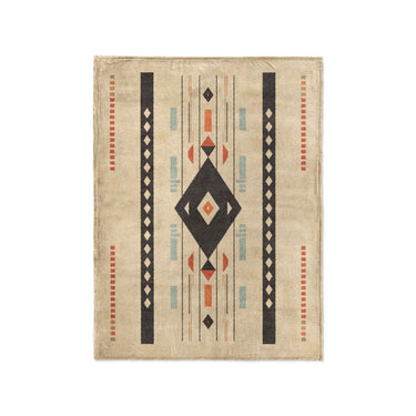 Zosia Black & Taupe in Small (30" x 40") Size