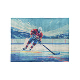 8 Bit Pond Hockey in Small (30" x 40") Size