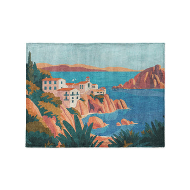 Mediterranean Cliffside Village in Small (30" x 40") Size