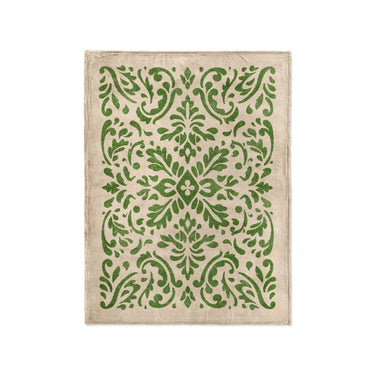 Floranna Ivory & Green in Small (30" x 40") Size