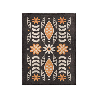 Topanga Black & Yellow in Small (30" x 40") Size