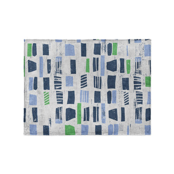 Milo Blue & Green in Small (30" x 40") Size