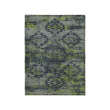 Jonah Navy & Chartreuse in Small (30" x 40") Size
