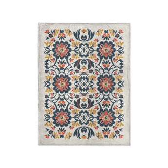 Georgiana Navy & Red in Small (30" x 40") Size