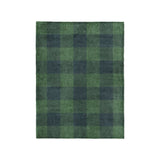 Buffalo Plaid Green Navy in Small (30" x 40") Size