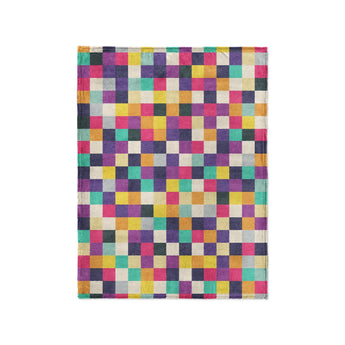 Pixel Mosaic Multicolor Midtone in Small (30" x 40") Size