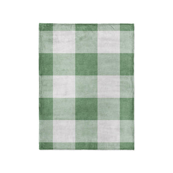 Buffalo Plaid Kelly Green in Small (30" x 40") Size